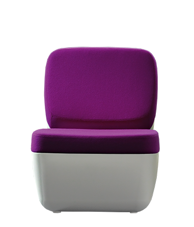 NIMROD Upholstered polyethylene easy chair By Magis